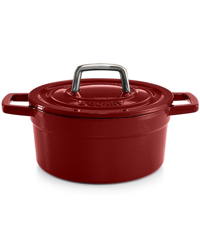 Martha Stewart Collection Enameled Cast Iron Round 8-Qt. Dutch Oven.