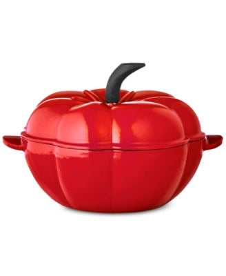 Martha Stewart Collection 2-Qt. Tomato Enameled Cast Iron Dutch