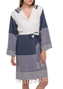 Turkish Cotton Hooded Bathrobe – Lightweight Multi-Color Robe