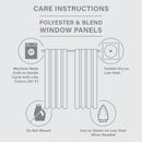 Twist Tab Total Blackout Window Curtain Panel White 50x95