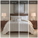 Full/Queen 3 Piece Cotton Yarn Dyed Comforter Set
