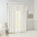 Twist Tab Lined Window Curtain Panel White 50x108