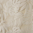 Palm Leaf Burnout Sheer Window Curtain 50x95 Natural