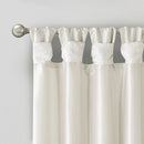 Twist Tab Lined Window Curtain Panel White 50x108