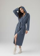 Organic Turkish Cotton Waffle Bathrobe – Lightweight Spa Robe for Men & Women