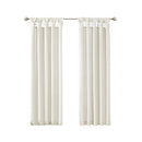 Twist Tab Lined Window Curtain Panel White 50x108