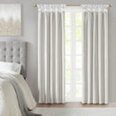 Twist Tab Total Blackout Window Curtain Panel White 50x95