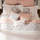 9 Piece Cotton Percale Comforter Set Blush