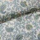 9 Piece Cotton Percale Comforter Set Aqua