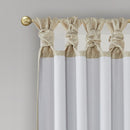 Twist Tab Total Blackout Window Curtain Panel Champagne 50x95