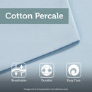 4 Piece Cotton Reversible Embroidered Quilt Set with Throw Pillow Aqua King/Cal King