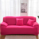 Elastic Solid Color Sofa Cover Spandex Modern All-inclusive Sofa SlipCover for living Room Stretch Couch Covers 1/2/3/4 Seater Sofa Cover Furniture Protector Couch Soft with Elastic Bottom Anti-Slip Foam Kids