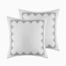 Full/Queen Cotton Printed Duvet Cover Set with Chenille