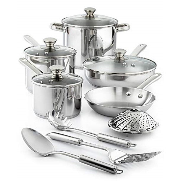 Tools of the Trade Stainless Steel 13-Pc. Cookware Set
