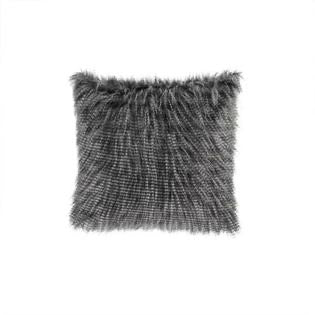 Madison Park Edina 20”Square Faux-Fur Decorative Pillow, Natural - Machann.com