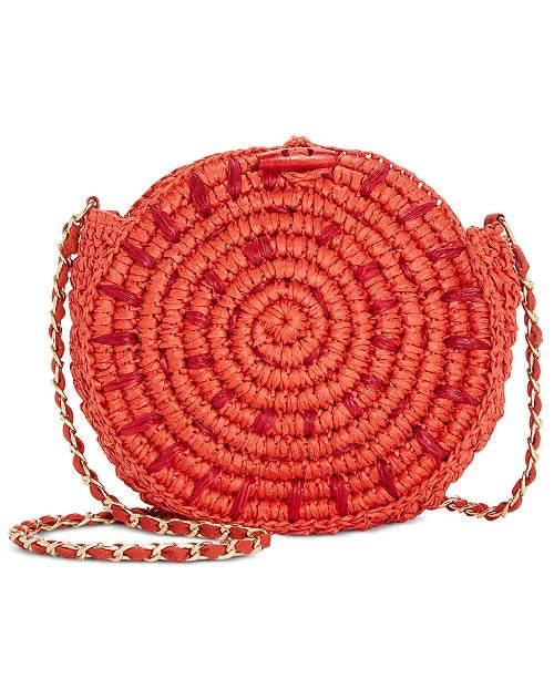 INC Straw Circle Crossbody - Machann.com