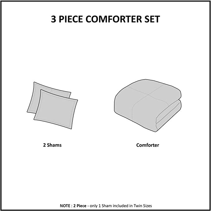 Madison Park Arctic 3-Pc. Full/Queen Comforter Set