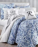 Charter Club Damask Designs Textured Paisley Cotton 300-Thread Count 2-Pc. Twin Duvet Cover Set.