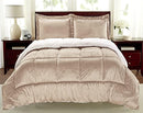 Swift Home Reversible Faux Fur And Sherpa Down Comforter 3-Pc Bed Set, Twin - Machann.com