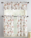 No.918 Brew 3-Piece Graphic-Print Kitchen Curtain Set