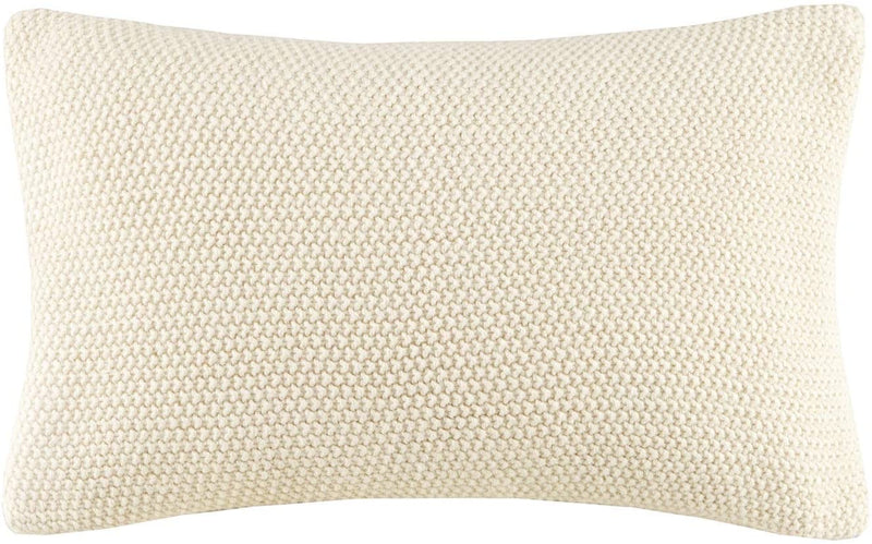 INK+IVY Bree Chunky-Knit 12”x 20” Oblong Pillow Cover