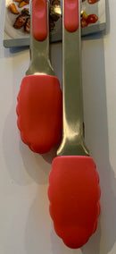 Art and Cook 2-Pc Silicone Tong Set, 9”& 12”