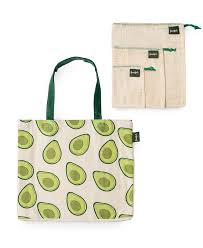 Goodful Farmer’s Market Reusable Bags, Set of 4