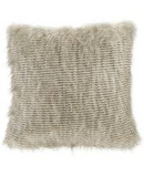 Madison Park Edina 20”Square Faux-Fur Decorative Pillow, Natural - Machann.com