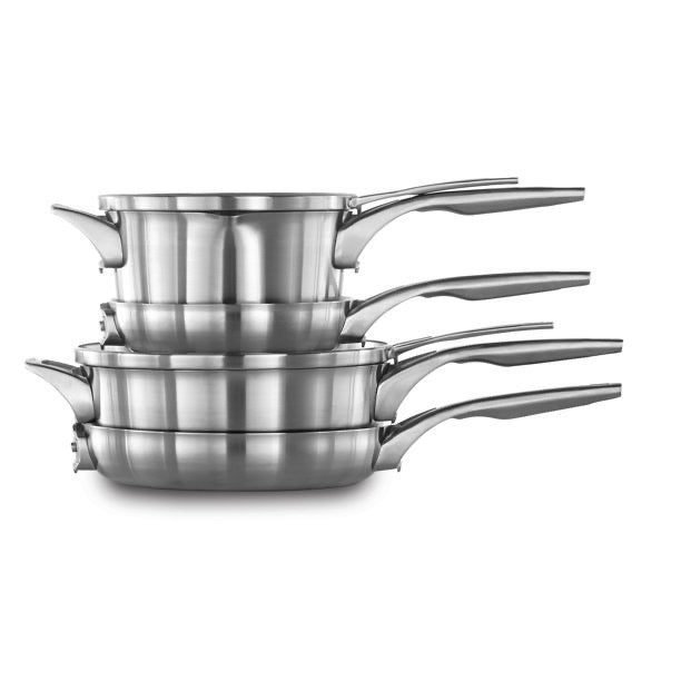 Calphalon Premier Space Saving 6-Pc Stainless Steel Cookware Set