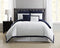 Truly Soft Everyday Hotel Border 7-Pc. King Duvet Cover Set, White and Navy