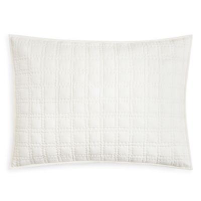 Oake Jersey Quilted Pillowshams, Ivory - Machann.com