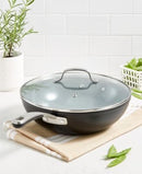 Martha Stewart Collection Culinary Science Forged Aluminum 12” Wok