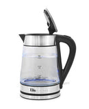 Elite by  Maxi-Matic Elite Platinum Cordless 1.7L Glass Kettle, Stainless Steel Accents