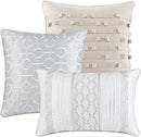 Madison Park Bennett 7-Pc Comforter set, Queen , Aqua - Machann.com