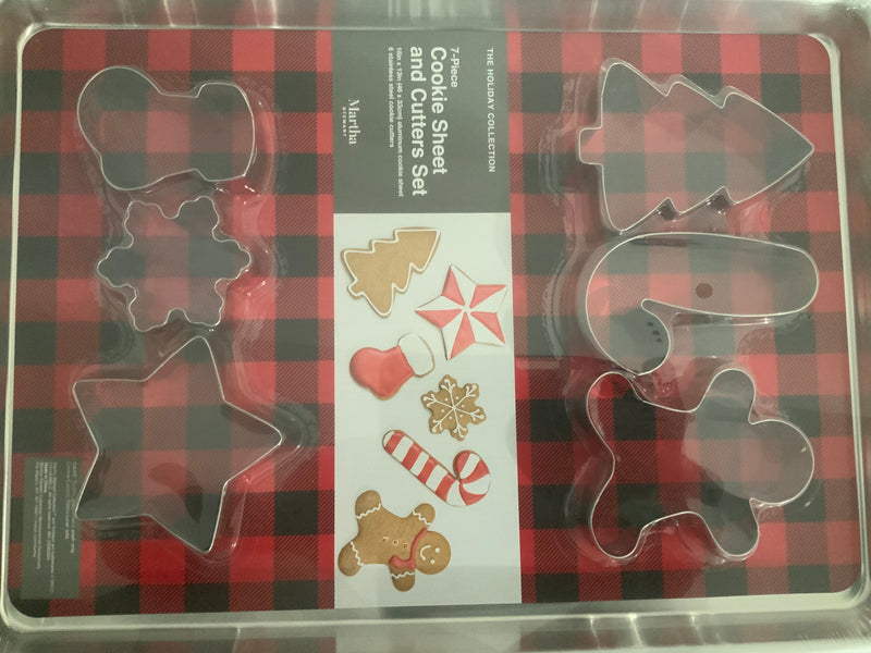 Martha Stewart Collection Half-Sheet Pan With Cookie Cutters