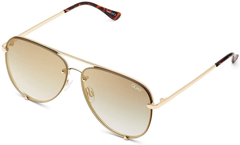 Quay Australia x Desi Perkins Women's High Key Rimless Aviator Sunglasses - Machann.com