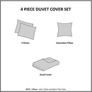 MI ZONE Allison Teen Duvet Covers, Ultra Soft Microfiber Girls Bed Sets, Full/Queen, Blue/Grey - Machann.com