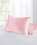 Home Design Standard/Queen 2-Pc. Satin Pillow Protector Set, Pink