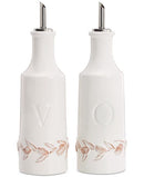 Martha Stewart Collection La Dolce Vita Textured Oil & Vinegar Bottles, Set of 2.
