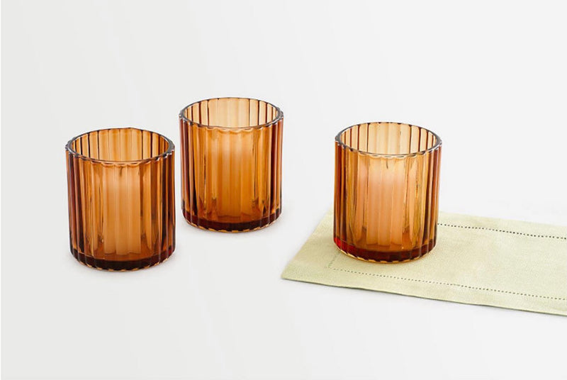 Martha Stewart Collection Set of 3 Glass Votives