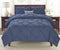 Swift Home Premium Collection 2-Piece Pintuck Comforter Set, Twin, Indigo