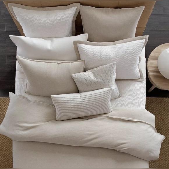 Oake Linen Pillowshams, Natural - Machann.com