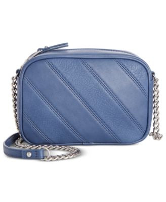 I.N.C. Seyenna Patch Crossbody, Chambray/Silver - Machann.com