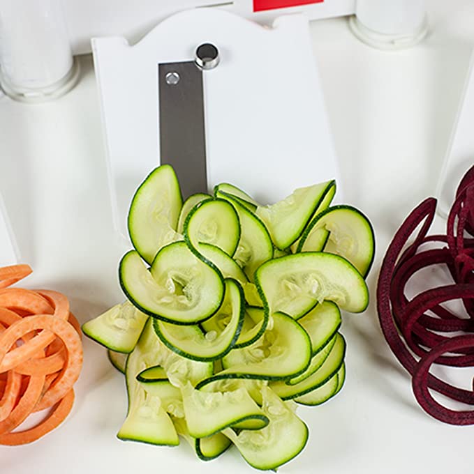 Paderno World Cuisine 3-Blade Vegetable Slicer / Spiralizer,