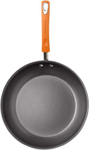 Rachael Ray Hard-Anodized Nonstick 12-Pc. Cookware Set, Gray With Orange Handles