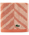 Lacoste Herringbone Cotton 13”x 13” Washcloth, Adobe.