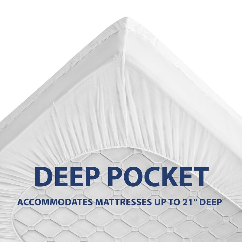 Tahari Home Premium Embossed Deep Pocket Mattress Topper- king