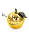 Michael Aram Gold or Nickel Plated Apple Honey Pot