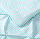 Laura Hart My World Printed Gingham Pinch Pleat 2-Pc Twin/Twin XL Duvet Cover Set.