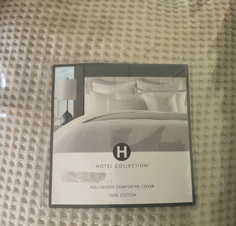 Hotel Collection Waffle Weave Full/Queen Duvet Cover